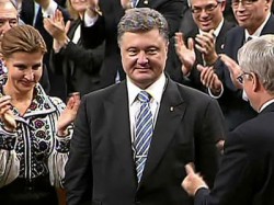 Порошенко выступил в парламенте Канады Порошенко выступил в парламенте Канады
